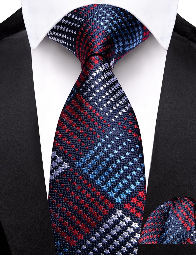 Barry.Wang Store Ties for Boys 47.2" Self-Necktie Kids and Pocket Square Set Teenager Uniform Graduation Performance Age 6-15 - Image 2